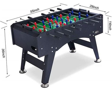 soccer table foosball dimensions